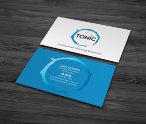 Tonic Business Card - existing card looks plain.  We are looking for a total revamp. The informat... | Visitenkarten-Design von MDesign