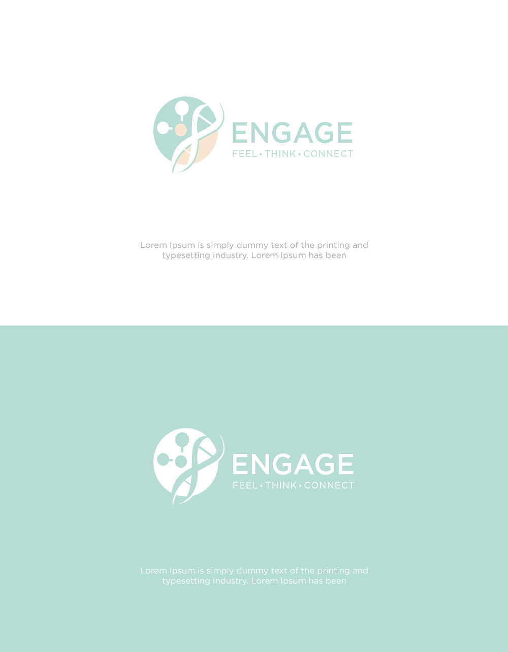 Logo Design by luthfanajah 2 for Engage: feel.think.connect. | Design #22739429
