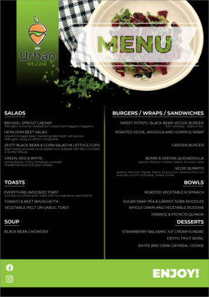 Menu Design by lucy_diana for The Next Idea | Design: #22722975