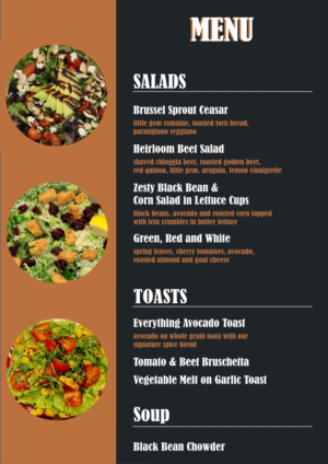 Menu Design by myuko