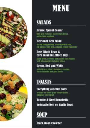 Menu Design by myuko for The Next Idea | Design: #22719902