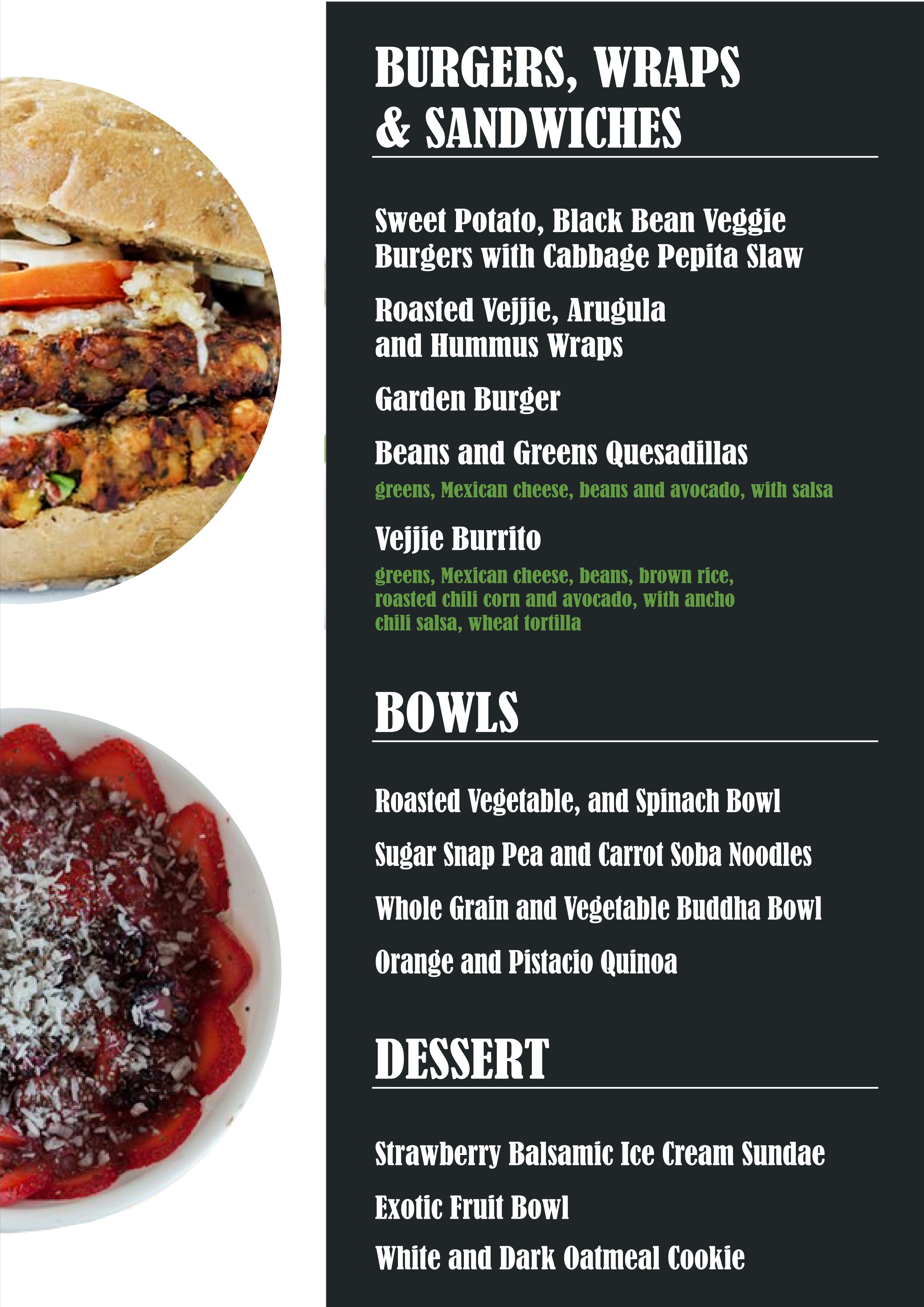 Menu Design by myuko for The Next Idea | Design #22719903