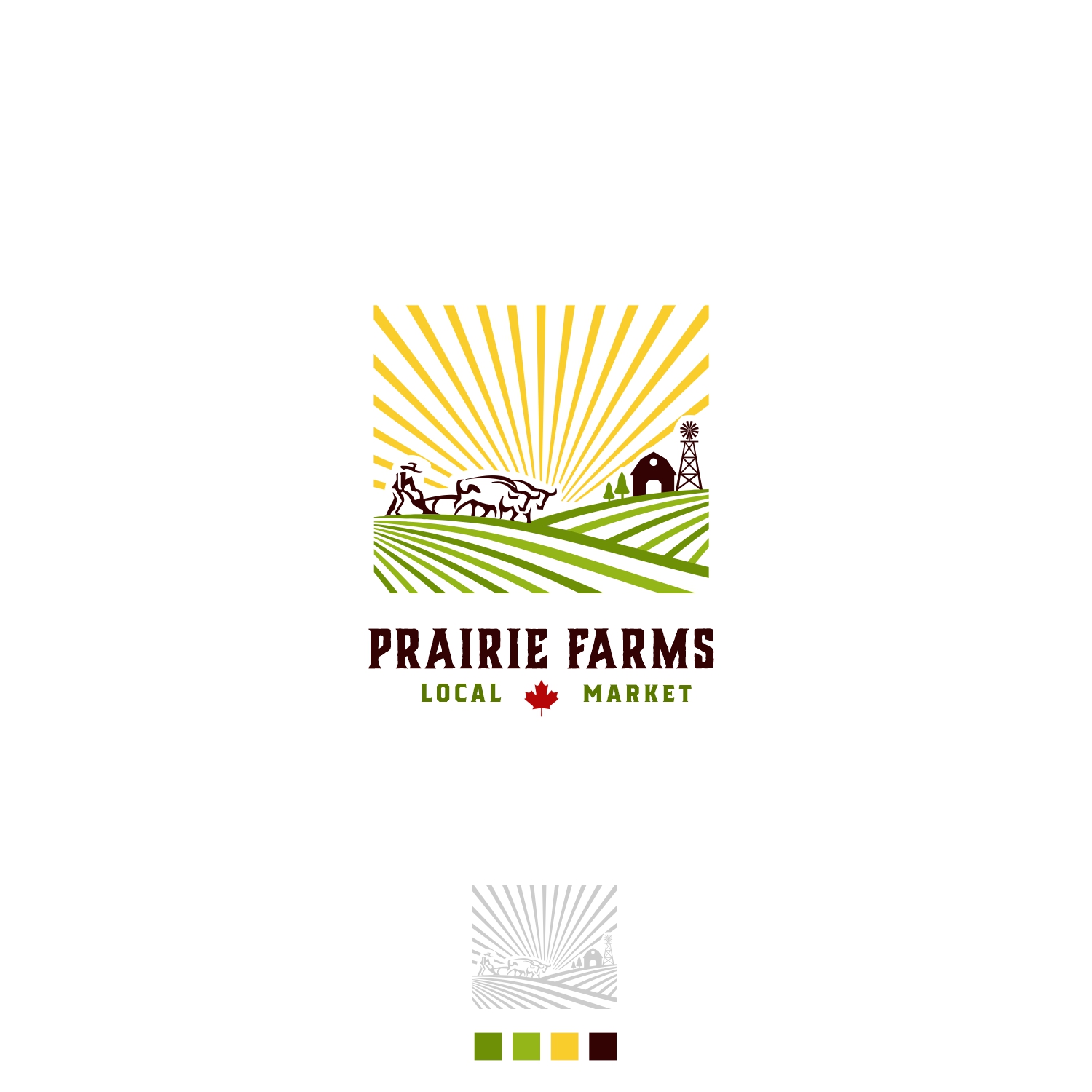 Logo Design by Ankit Bhattarai for Prairie Farms Local Market | Design #22705730