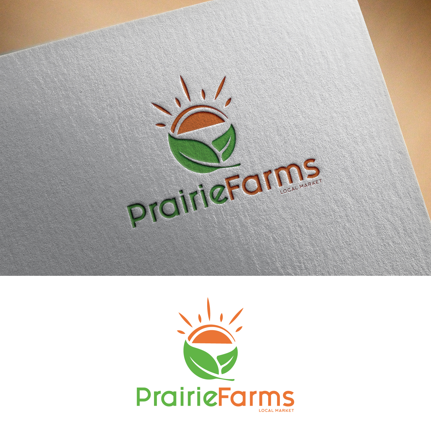 Logo Design by Maxo-Biz for Prairie Farms Local Market | Design #22716672