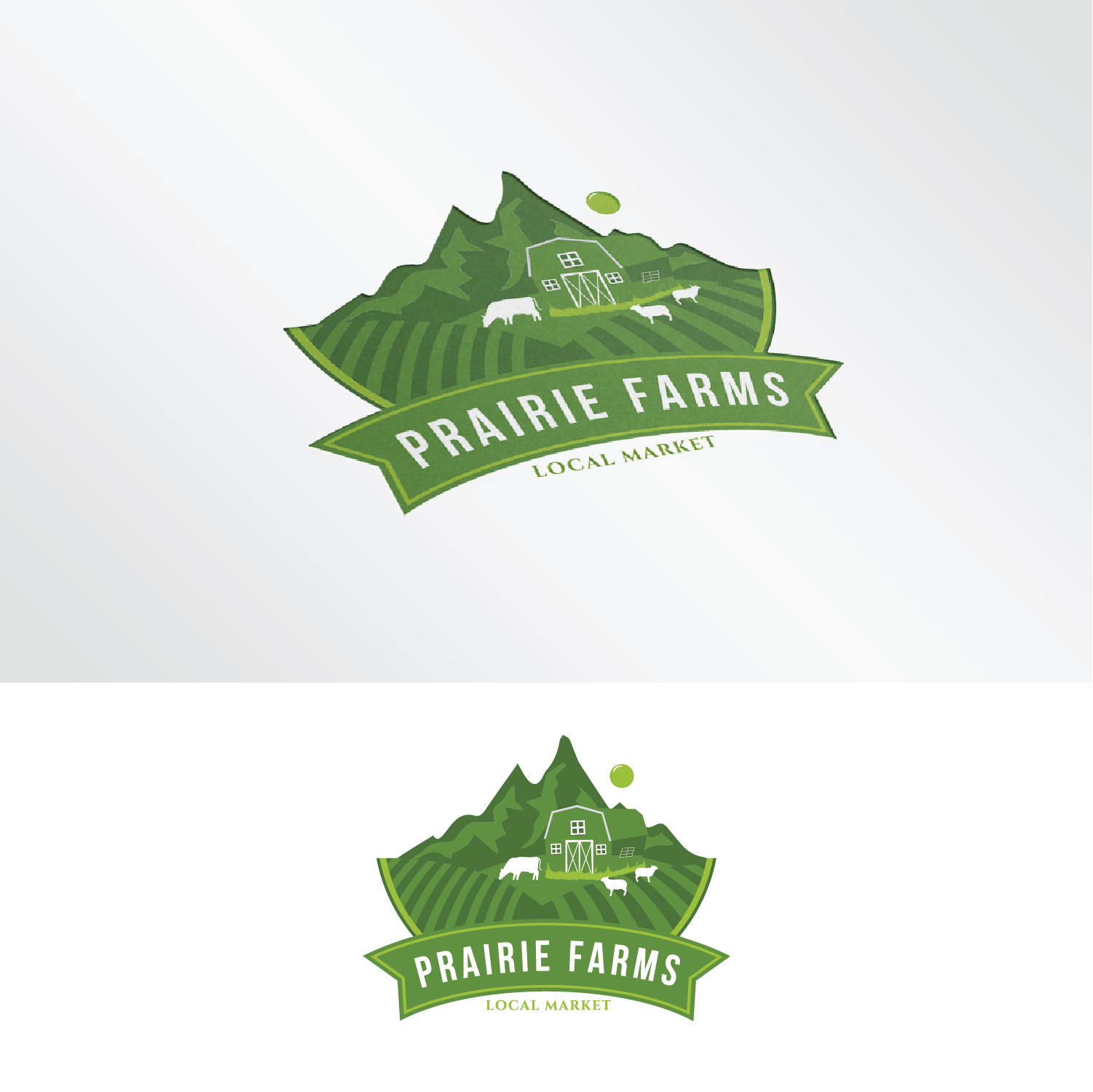 Logo Design by Maxo-Biz for Prairie Farms Local Market | Design #22716678