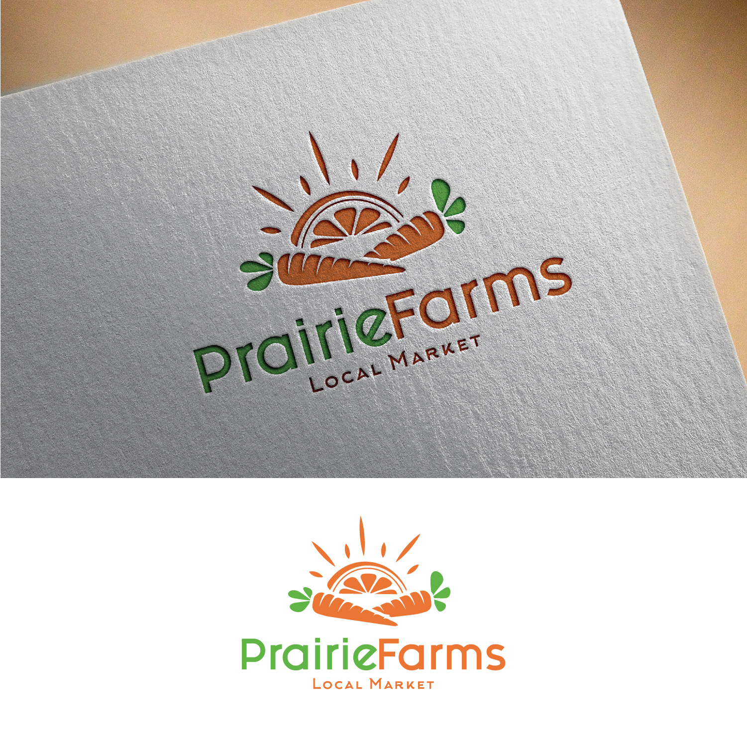 Logo Design by Maxo-Biz for Prairie Farms Local Market | Design #22738682