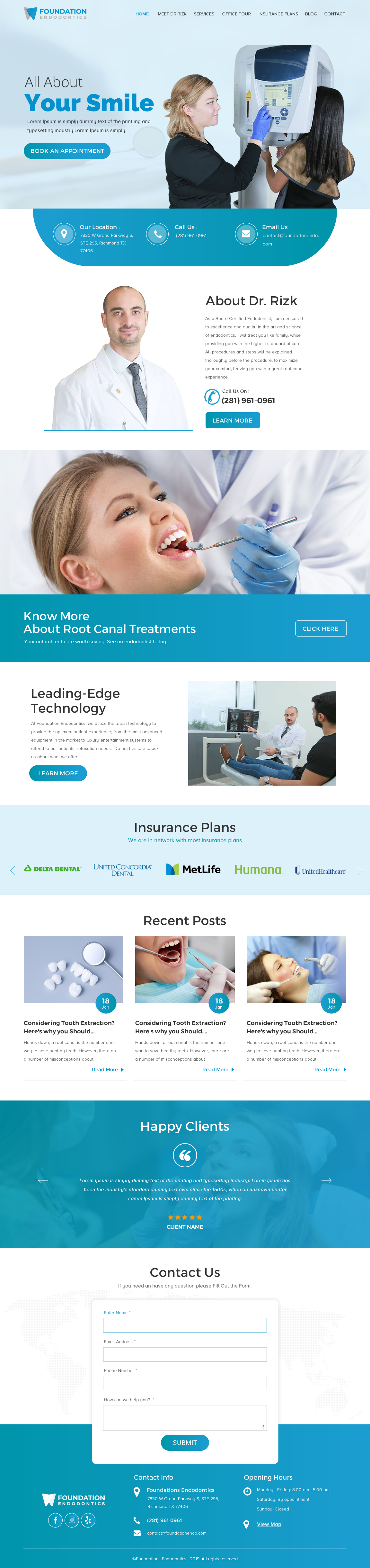 Modern, Elegant, Dental  Design for Foundation Endodontics by