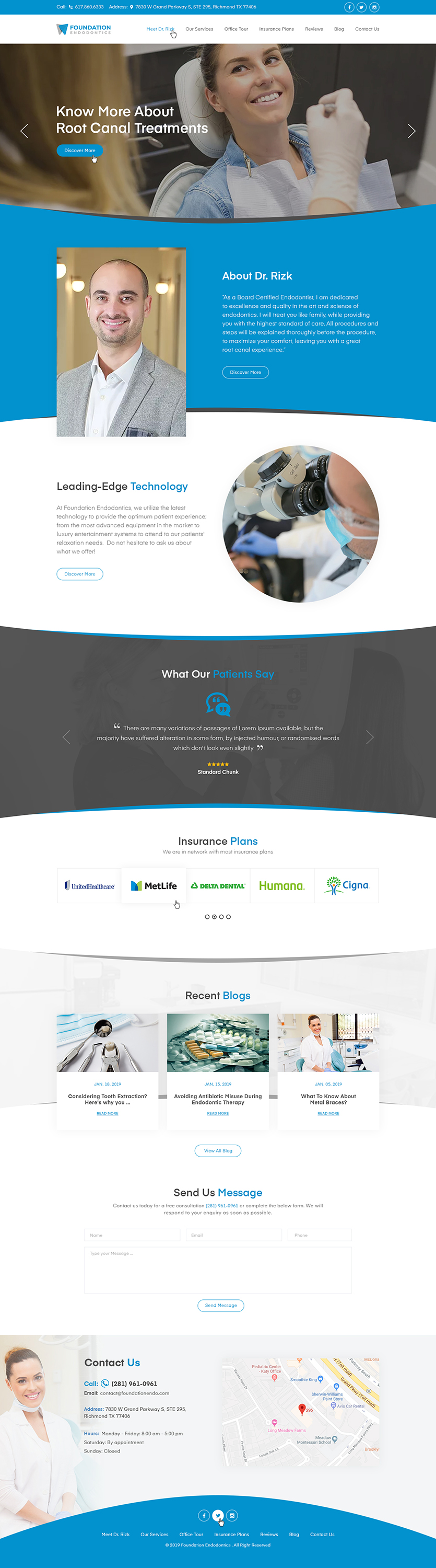 Web Design by Ved Web Services for Foundation Endodontics | Design #22717536