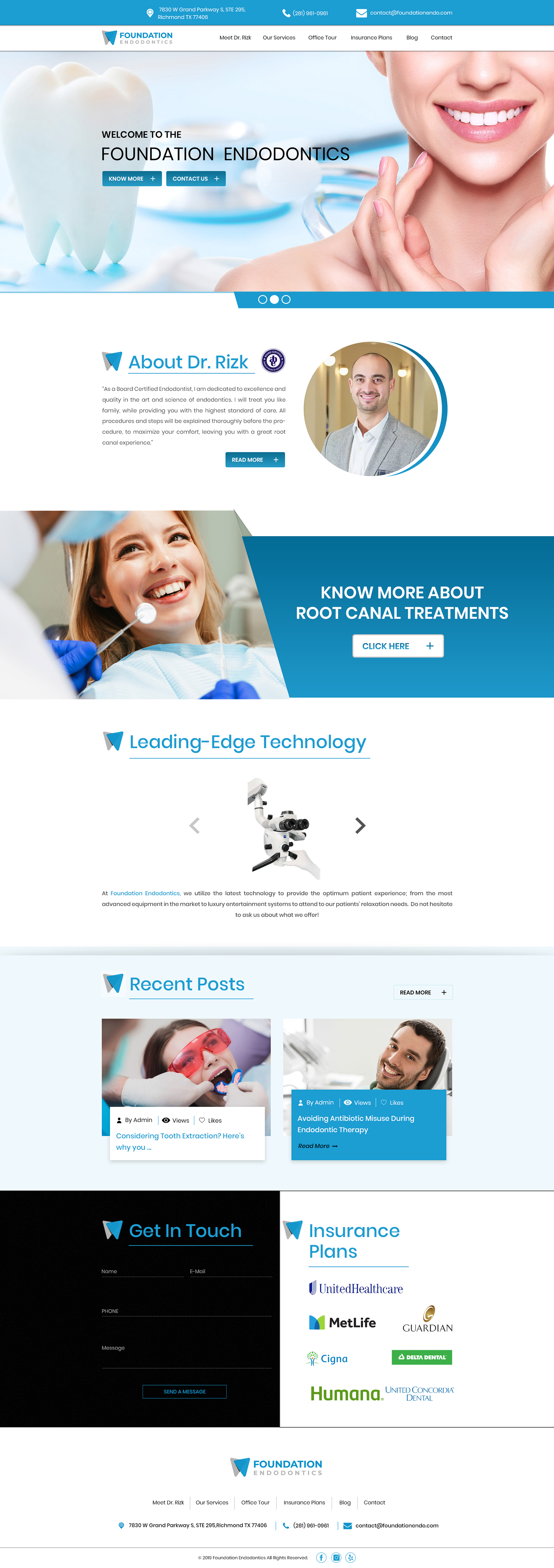 Web Design par SAI DESIGNS pour Foundation Endodontics | Design #22715321