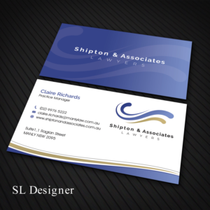 Business Card Design by SL Designer for this project | Design: #22766141