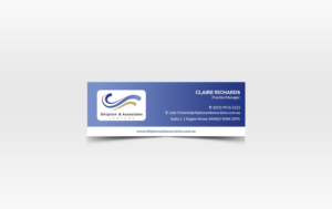 Email signature design - law firm | Design En-Tête par Pointless Pixels India