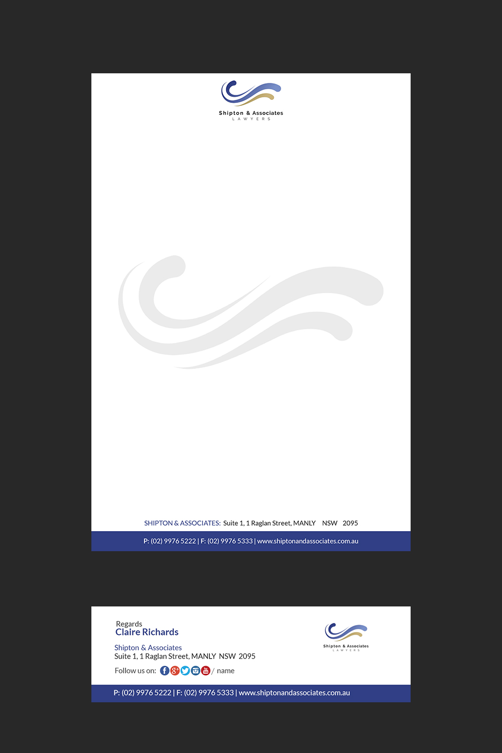 Letterhead Design by Creations Box 2015 for this project | Design #22715037