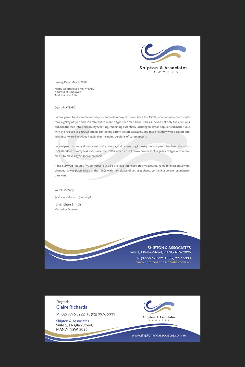 Letterhead Design by Creations Box 2015 for this project | Design #22723826
