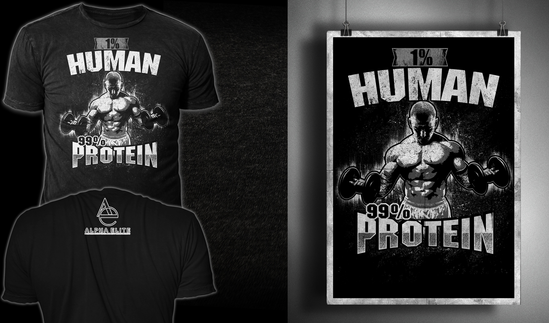 T-shirt Design by Mayonpx for alpha elite | Design #22754905