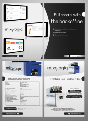 Brochure for cocktails machines ! | Brochure Design by Adnan.design