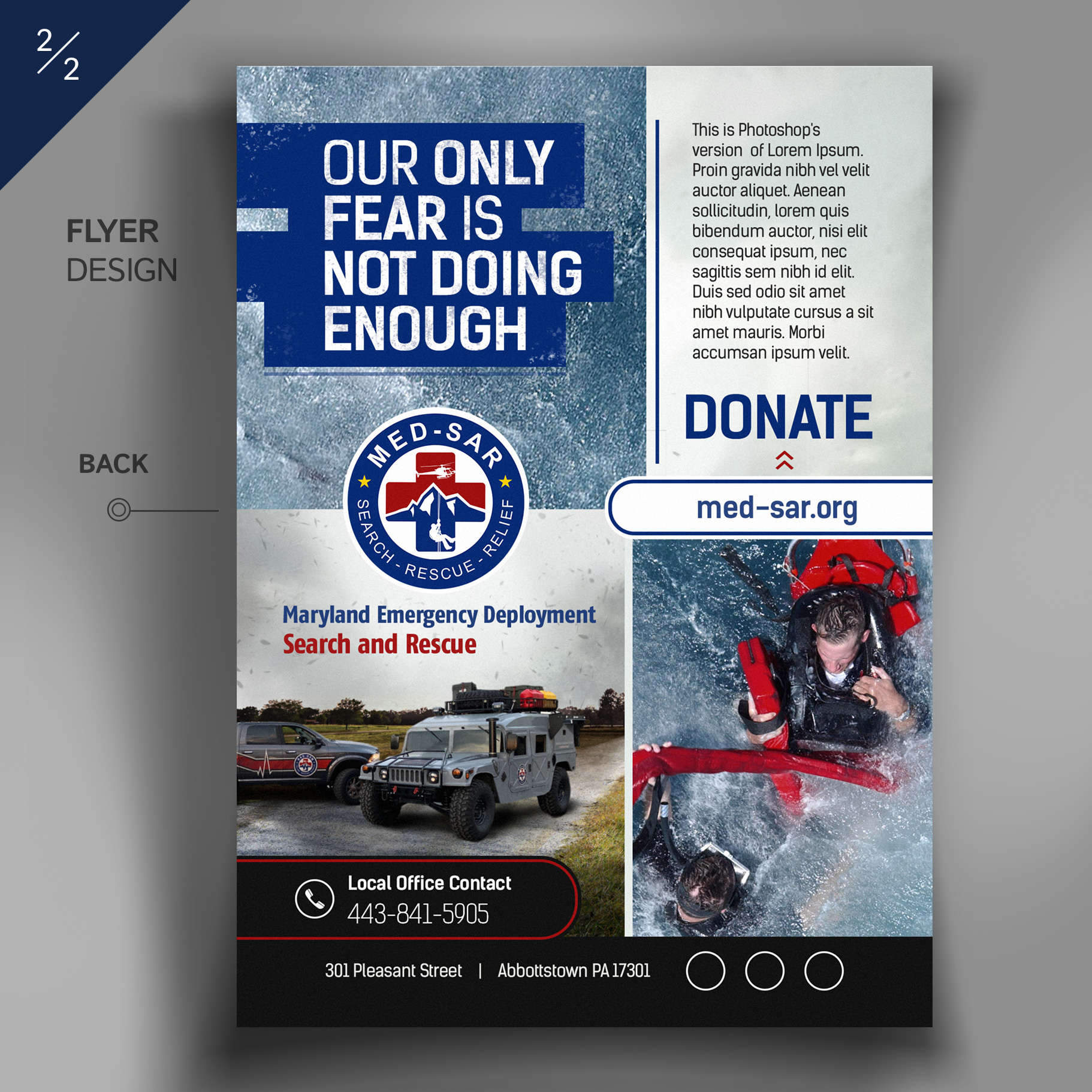 Flyer-Design von danstudio für MED-SAR | Design #22729245