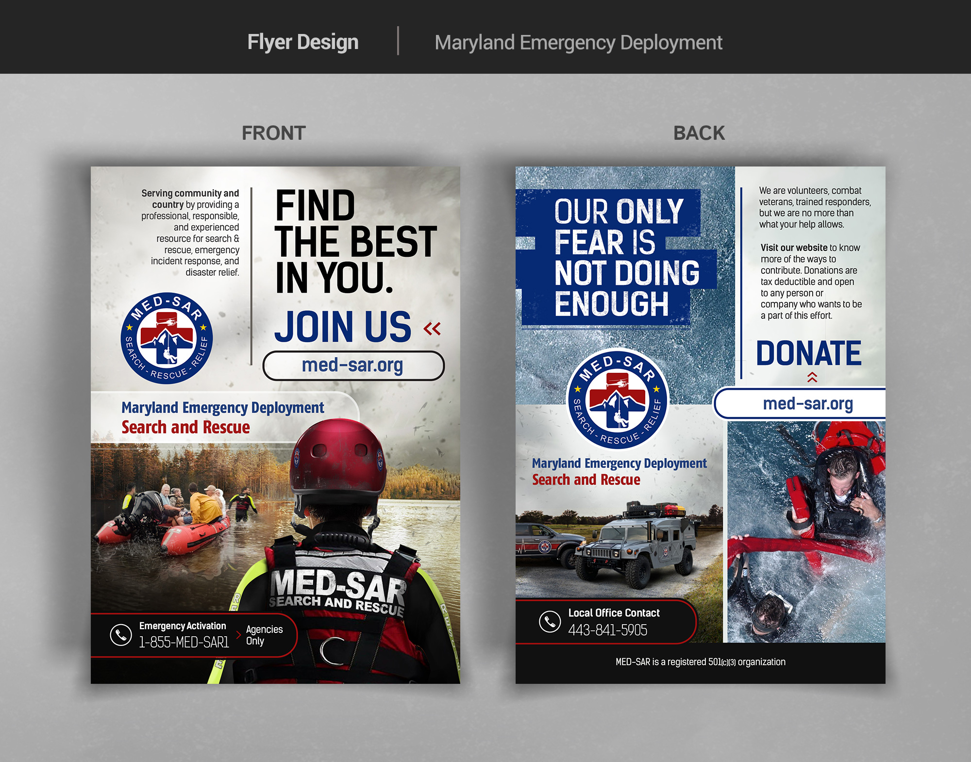 Flyer Design by danstudio for MED-SAR | Design #22769092