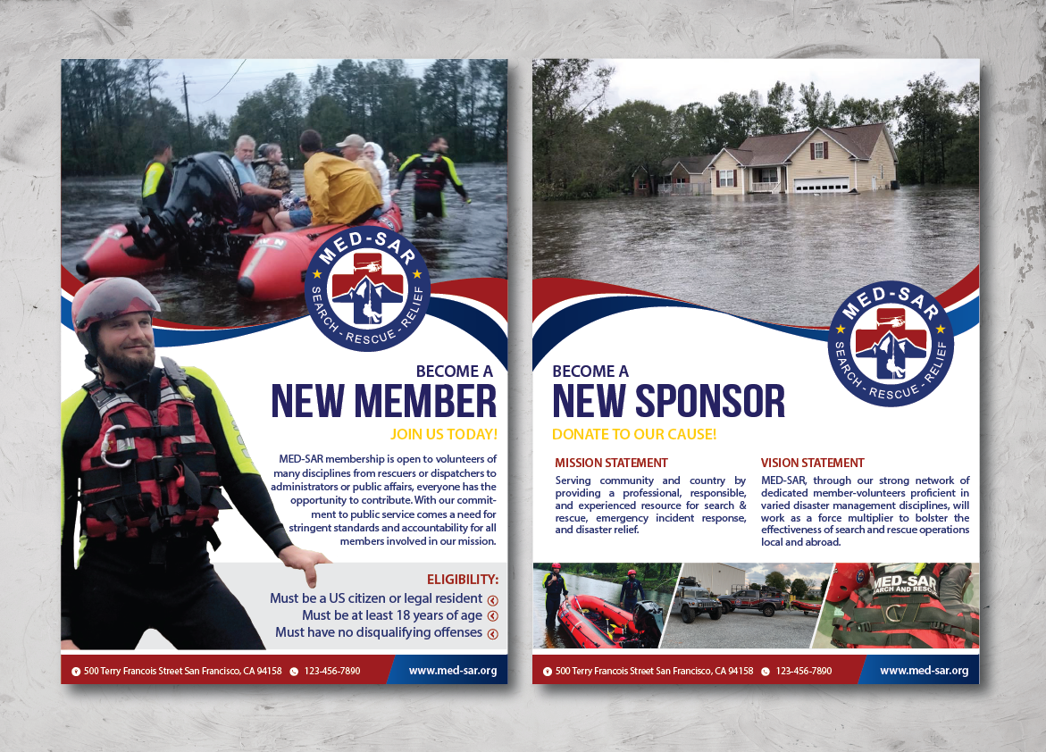 Design de Flyer par alex989 pour MED-SAR | Design #22752463