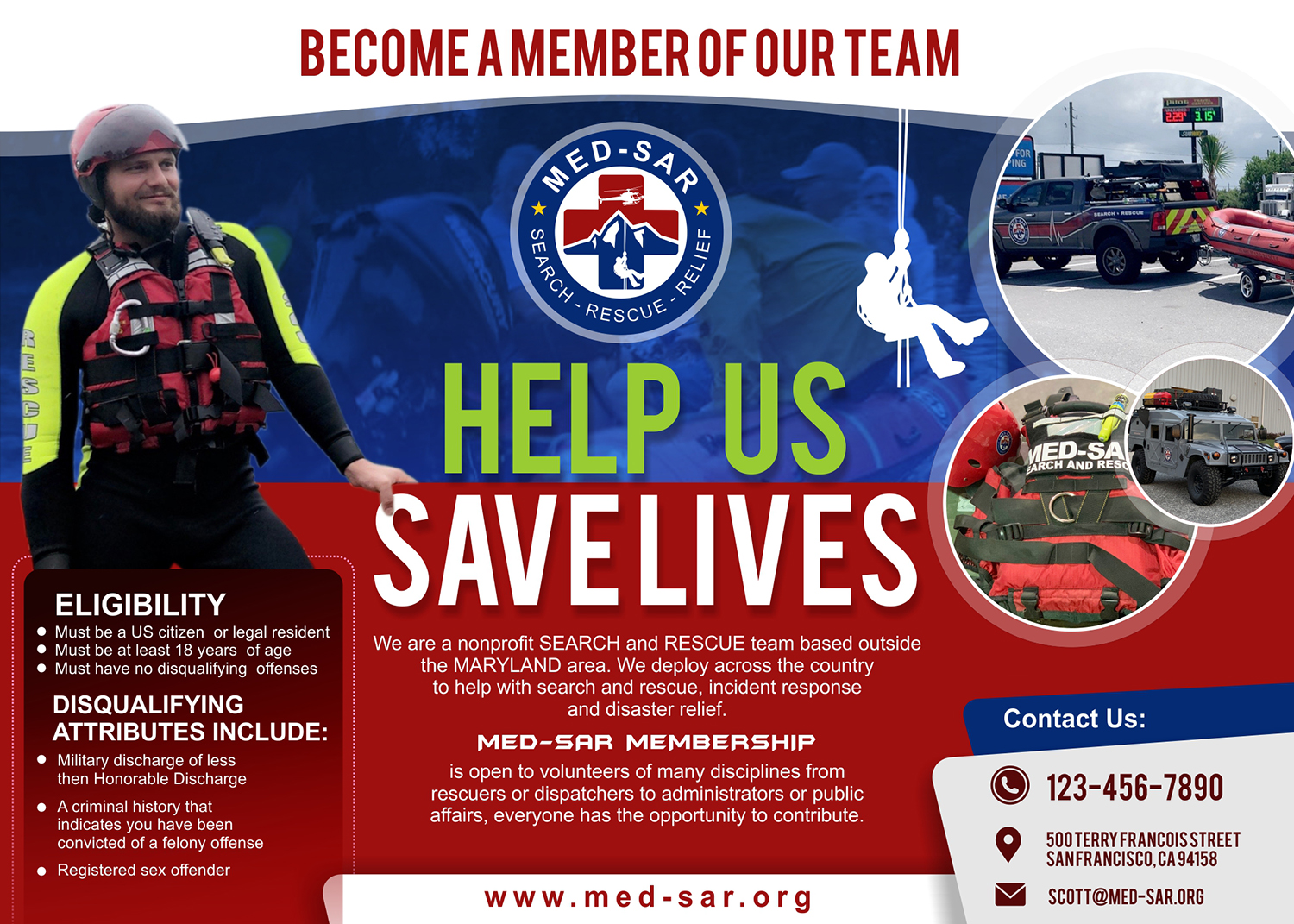 Flyer Design by angelcolmenares3 for MED-SAR | Design #22758406