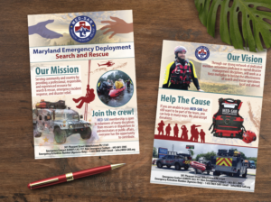 INFO and INTEREST Flyer - SEARCH AND RESCUE COMANY  | Design de Flyer par Miladin