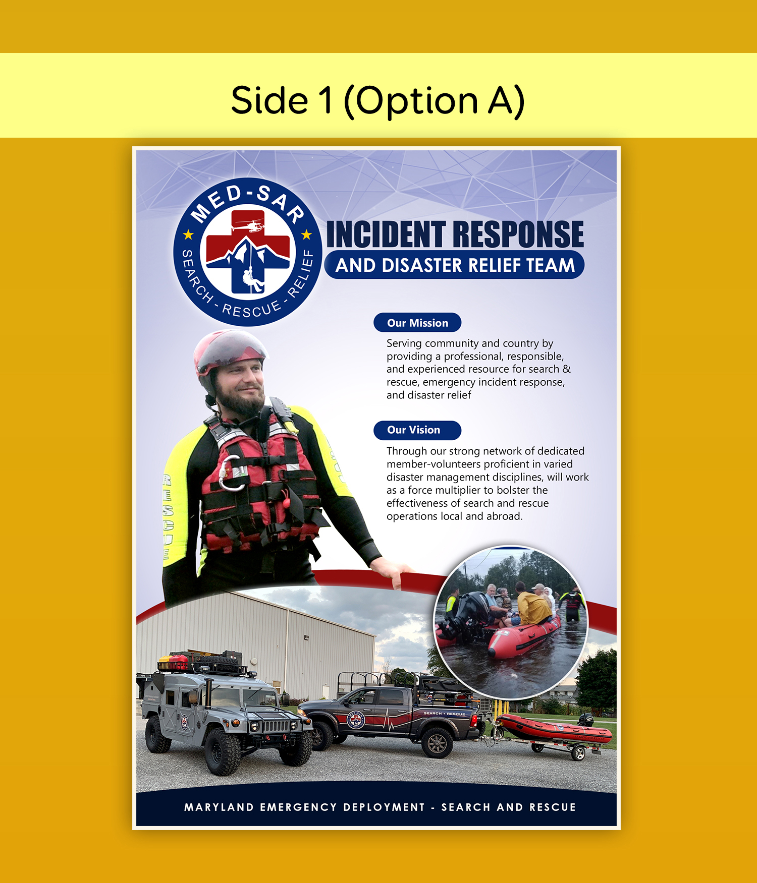 Flyer Design by Aplimac  Graphics for MED-SAR | Design #22753426