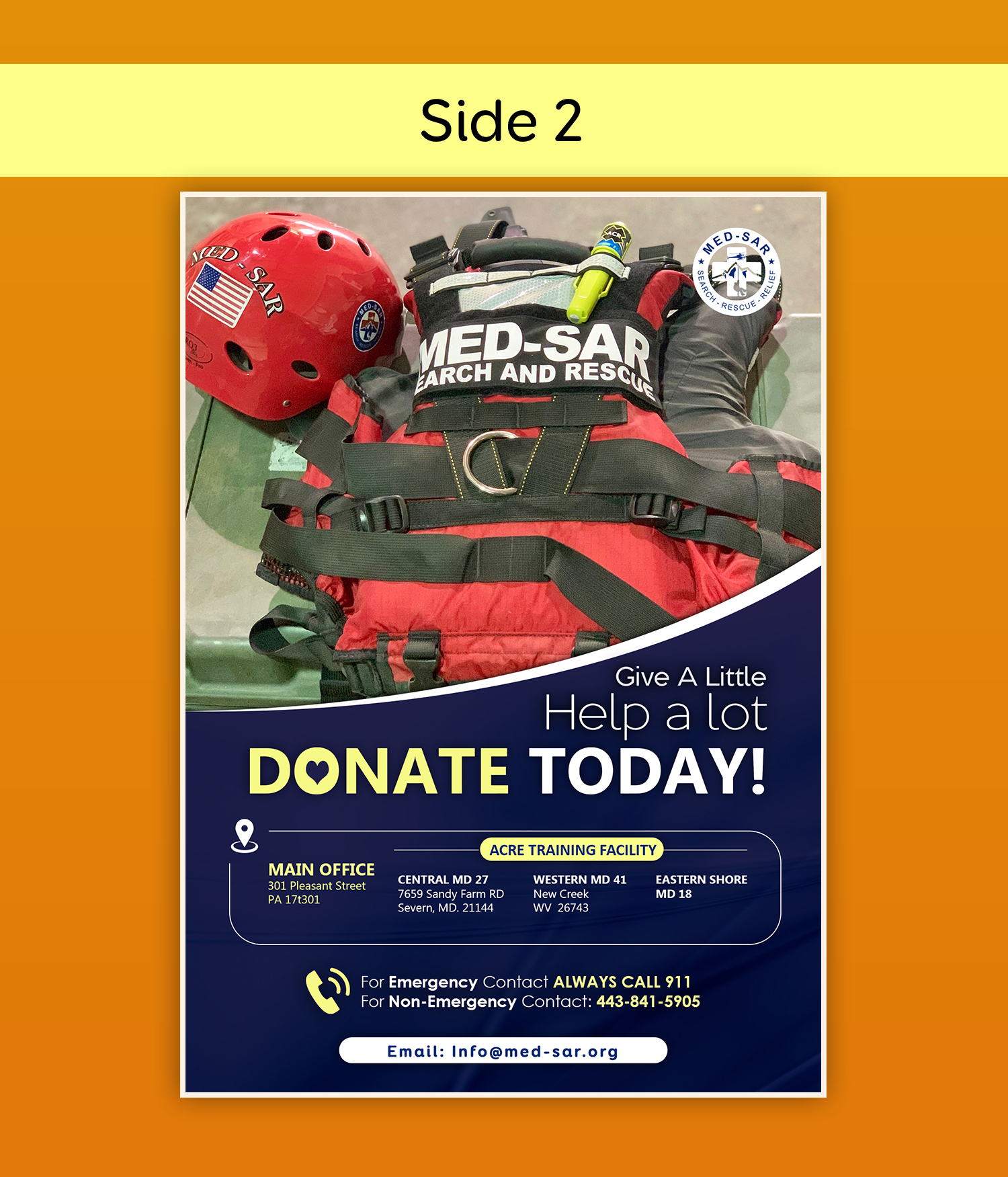 Flyer Design by Aplimac  Graphics for MED-SAR | Design #22753442