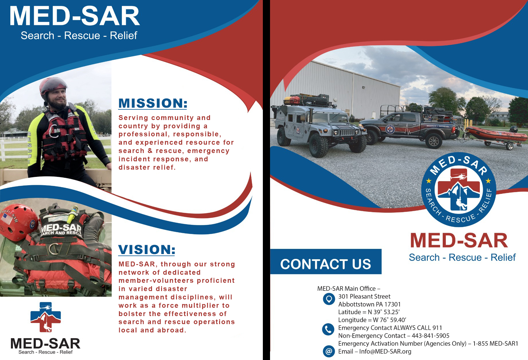 Design de Flyer par DALTON SOLUTION pour MED-SAR | Design #22767446