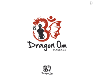 Dragon Om Massage | Diseño de Logo por D_Mantra