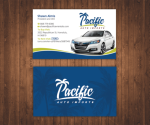 Pacific Auto Imports  | Visitenkarten-Design von Stylez Designz