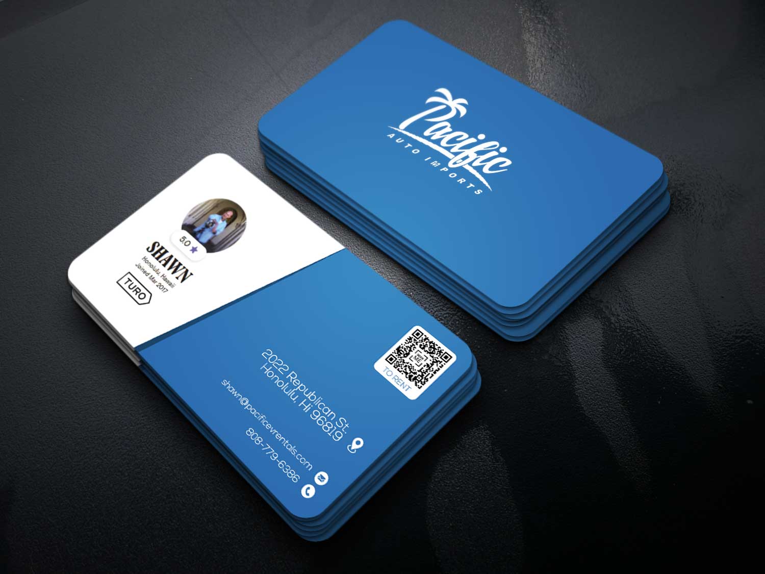 Visitenkarten-Design von Vishwa Basnayake für Pacific Auto Imports | Design #22716151