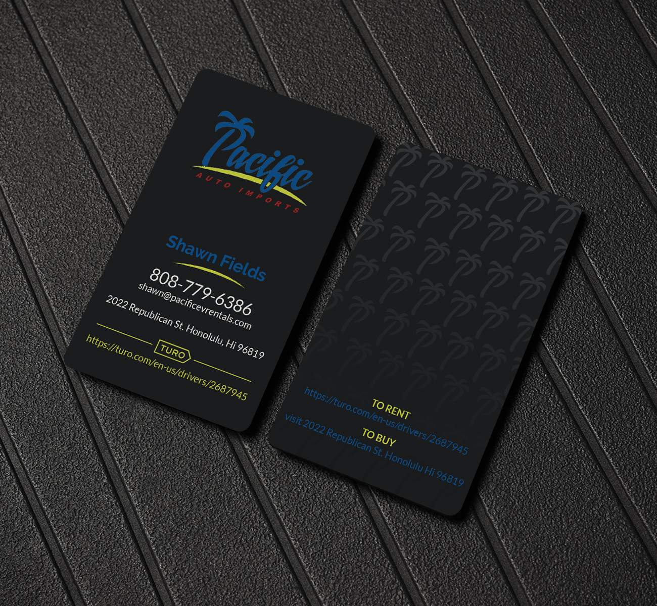 Visitenkarten-Design von Creations Box 2015 für Pacific Auto Imports | Design #22722569