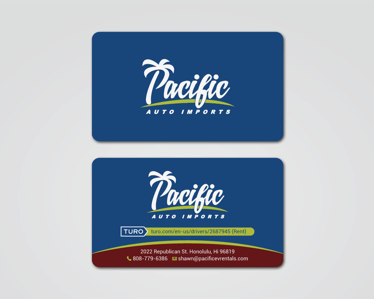 Business Card Design by MDesign for Pacific Auto Imports | Design #22721900