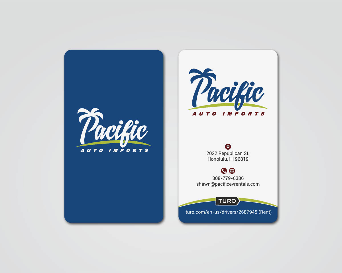 Visitenkarten-Design von MDesign für Pacific Auto Imports | Design #22721943