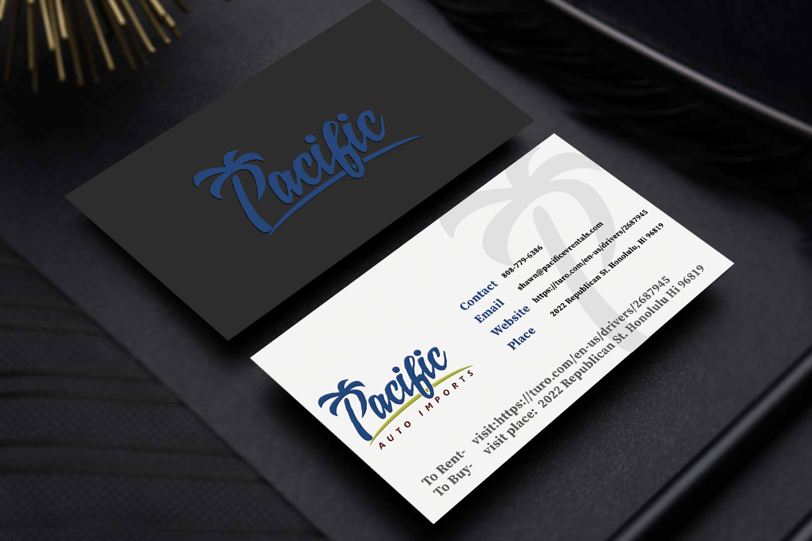 Visitenkarten-Design von MAHESH101 für Pacific Auto Imports | Design #22718851