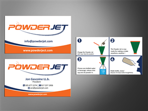 Powder Jet business cards + chance to win packaging and other design projects | Business Card Design by MT