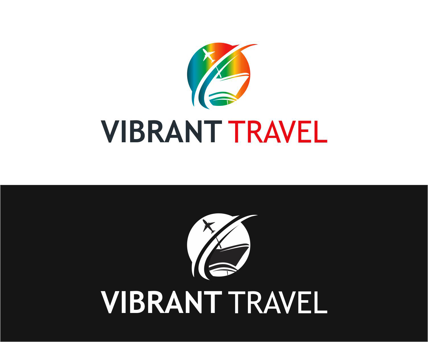 Logo Design by 4AD for Vibrant Travel, LLC | Design #22715379