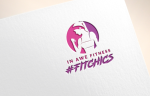IN AWE FITNESS with #FITCHICS underneath it.  | Design de Logo par CreativeBaba
