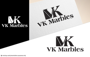 VK Marbles | Logo Design by Juli creation