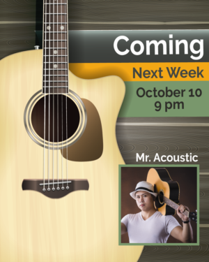 Musical Booking Agency Looking for "Coming Next Week" posters for use at musical venues | Design Graphique par DesignerGuide