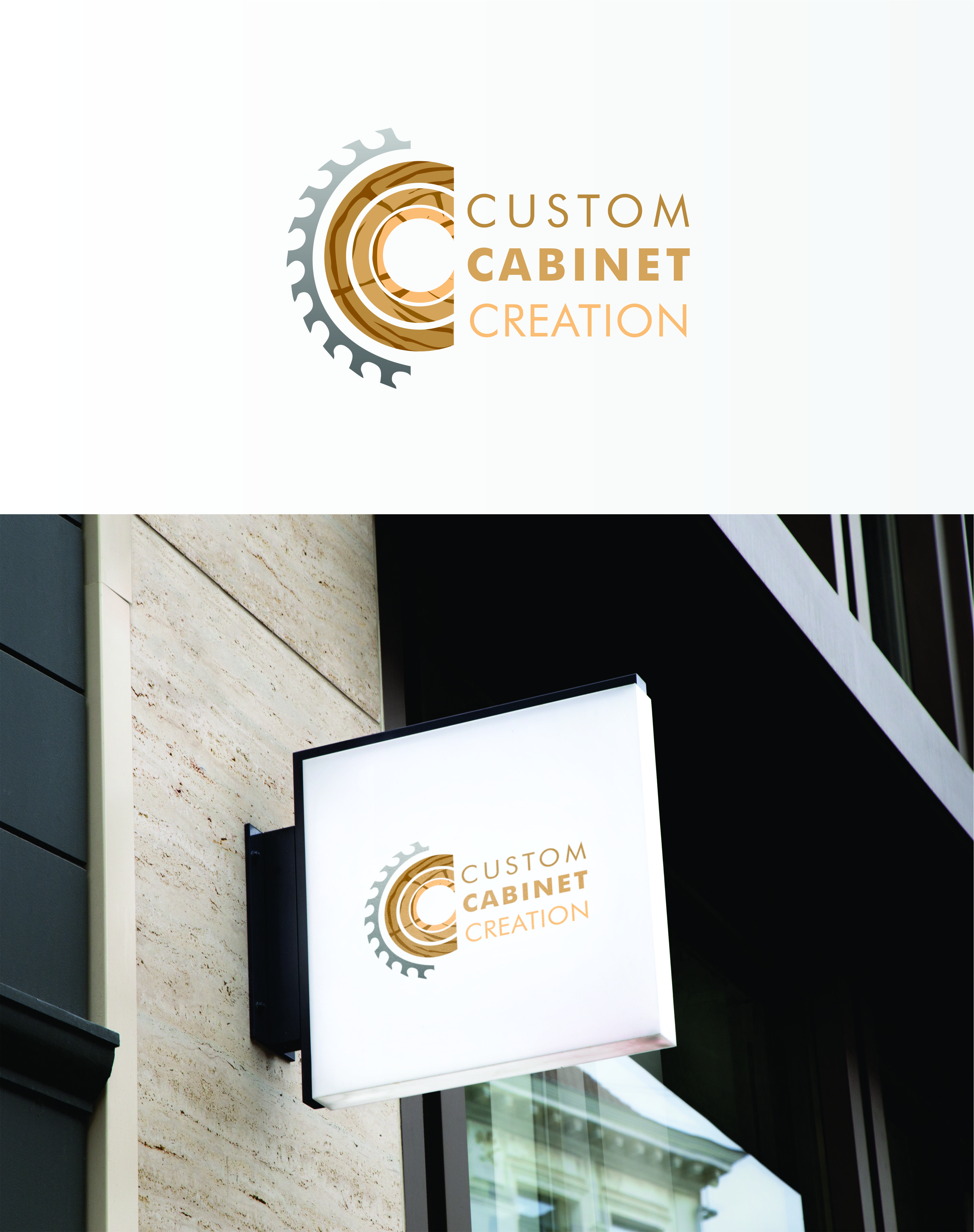 Logo Design by dorna 2 for Custom cabinet creations | Design #22729920