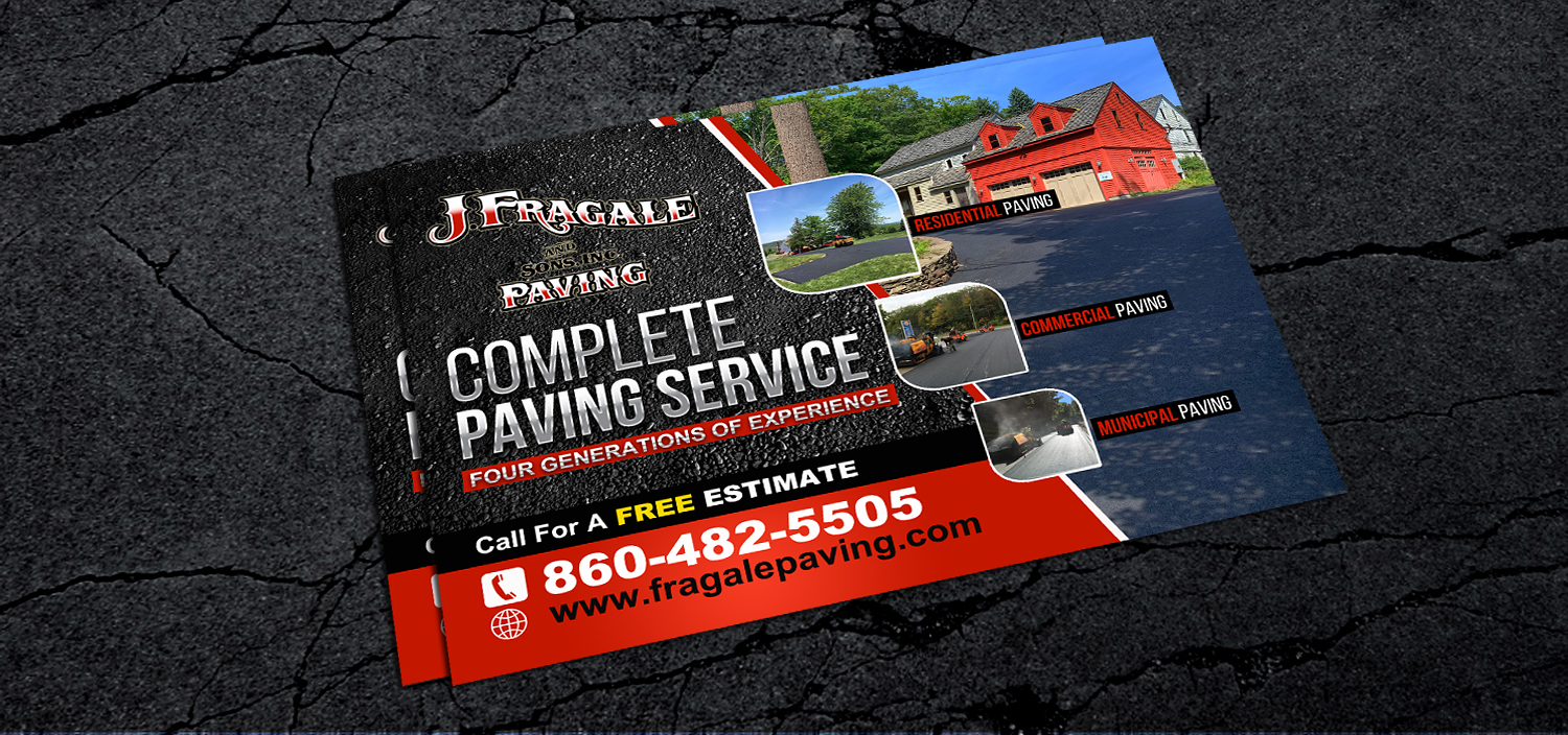 Postcard Design by NatPearlDesigns for J. Fragale & Sons Paving | Design #22739154