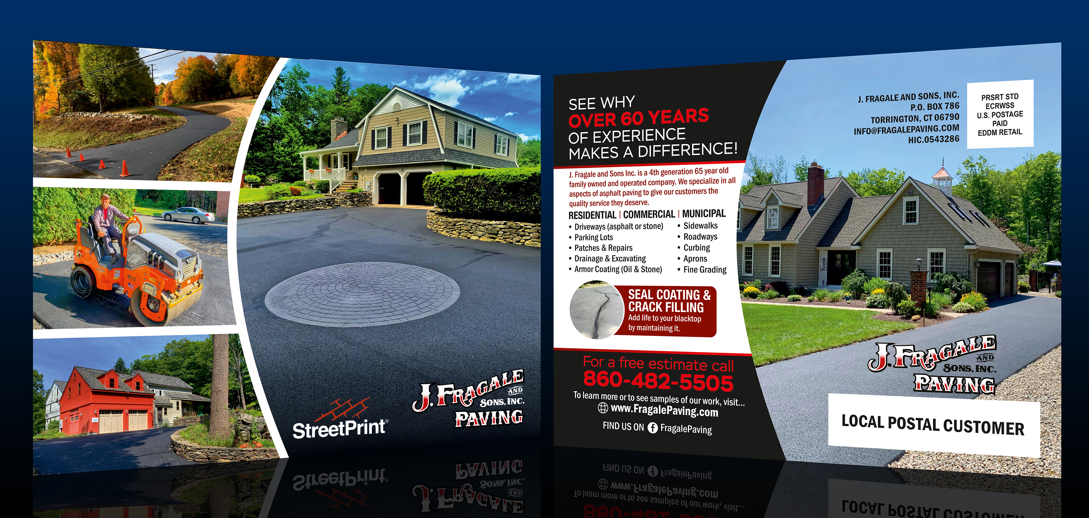 Postcard Design by ALSADESIGN for J. Fragale & Sons Paving | Design: #22793422
