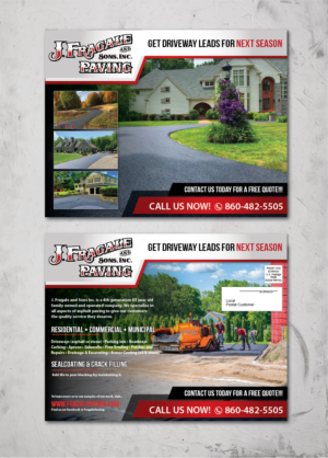 Postcard Design by alex989 for J. Fragale & Sons Paving | Design: #22731328