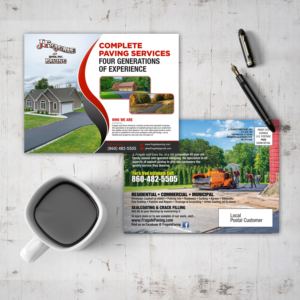Postcard Design by debdesign for J. Fragale & Sons Paving | Design: #22731714
