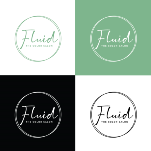 Fluid the Color Salon | Diseño de Logo por Kabelo Phofedi