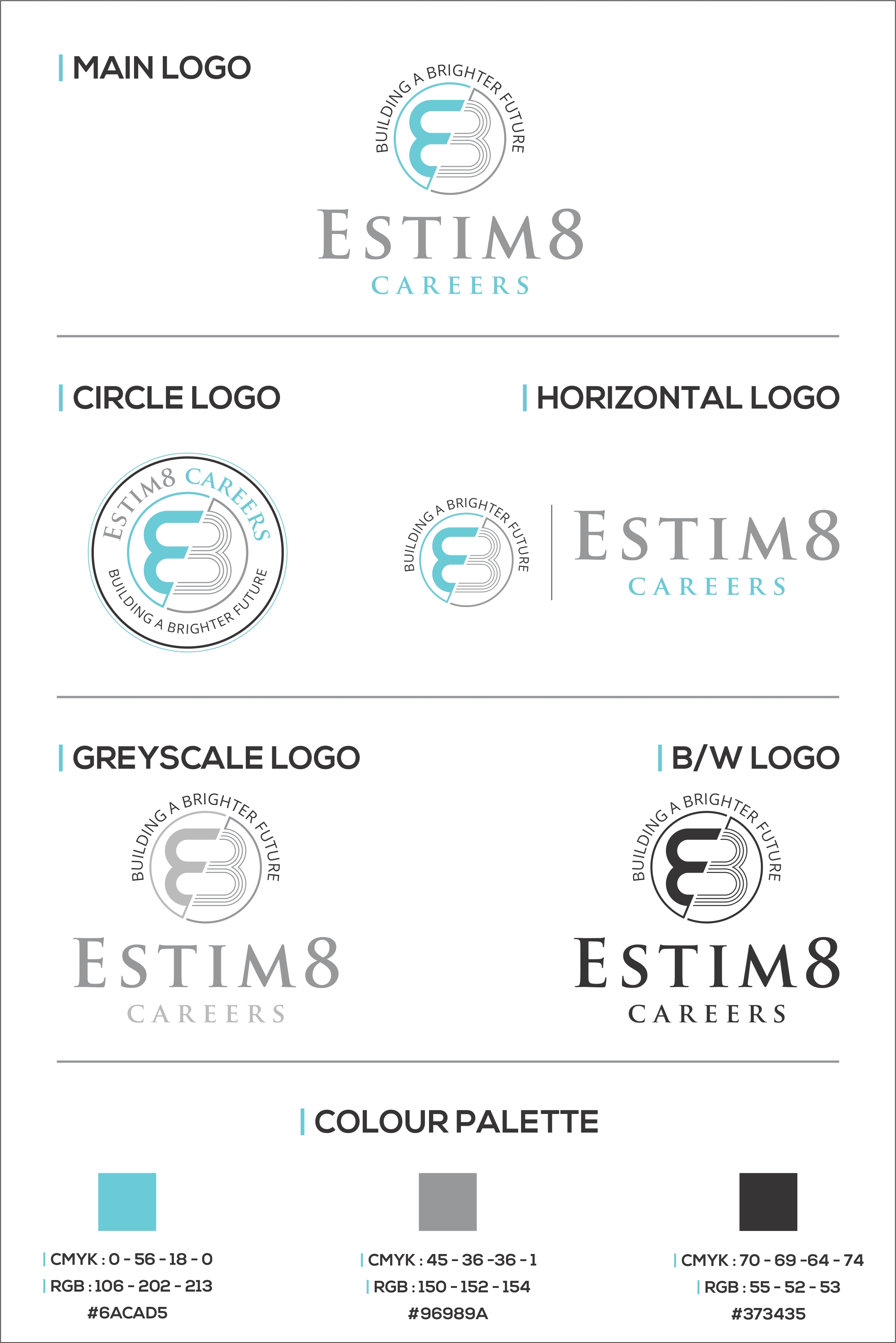 Logo Design by Robert Macwan for Estim8 Careers | Design #22772605