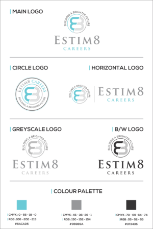 Logo Design by Robert Macwan for Estim8 Careers | Design: #22772605