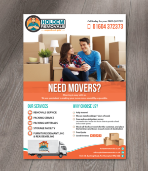 Flyer Design by alex989 for Holdem Removals | Design: #22746071
