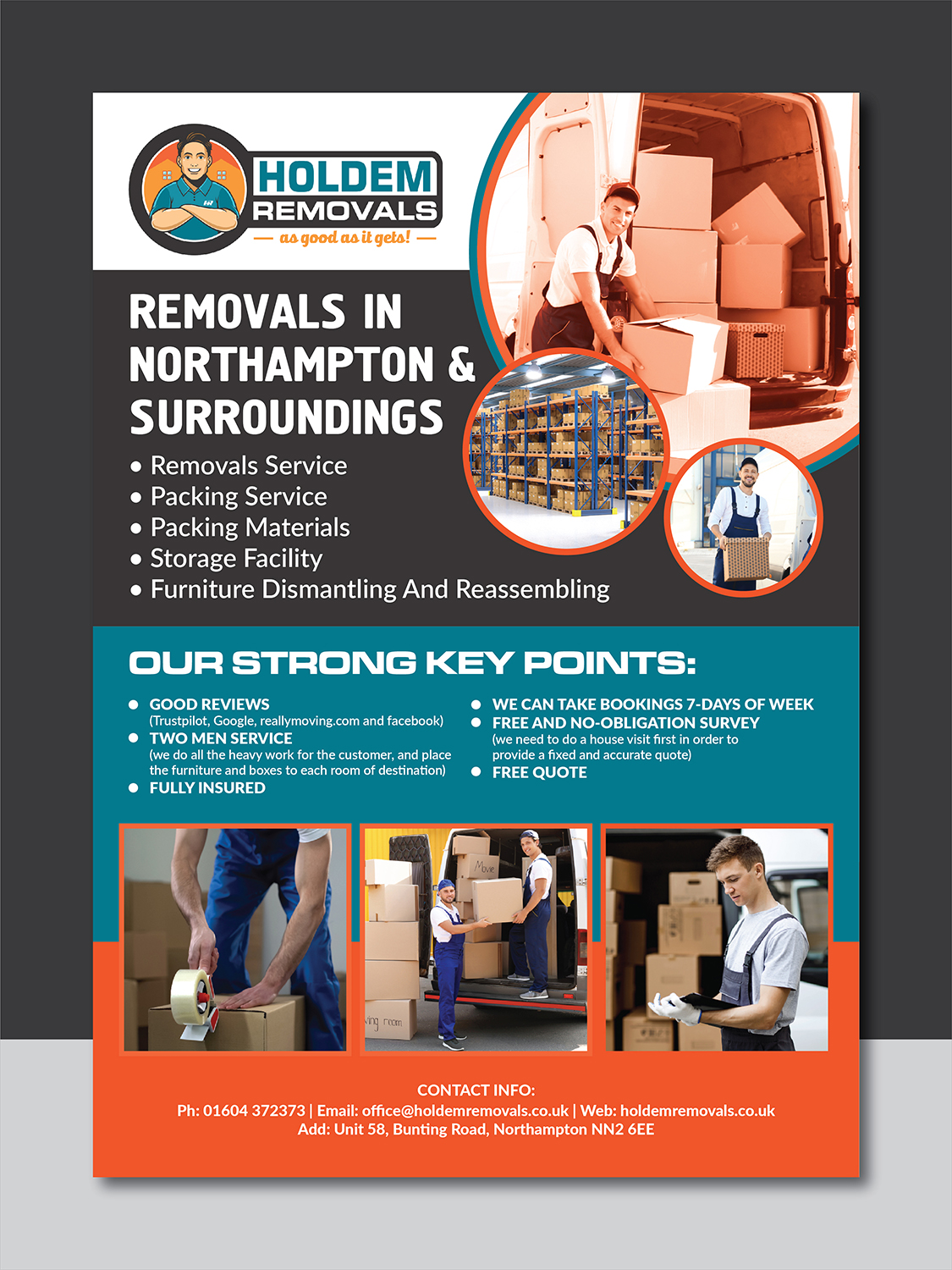 Diseño de Flyer por Deziners Zone para Holdem Removals | Diseño #22753245