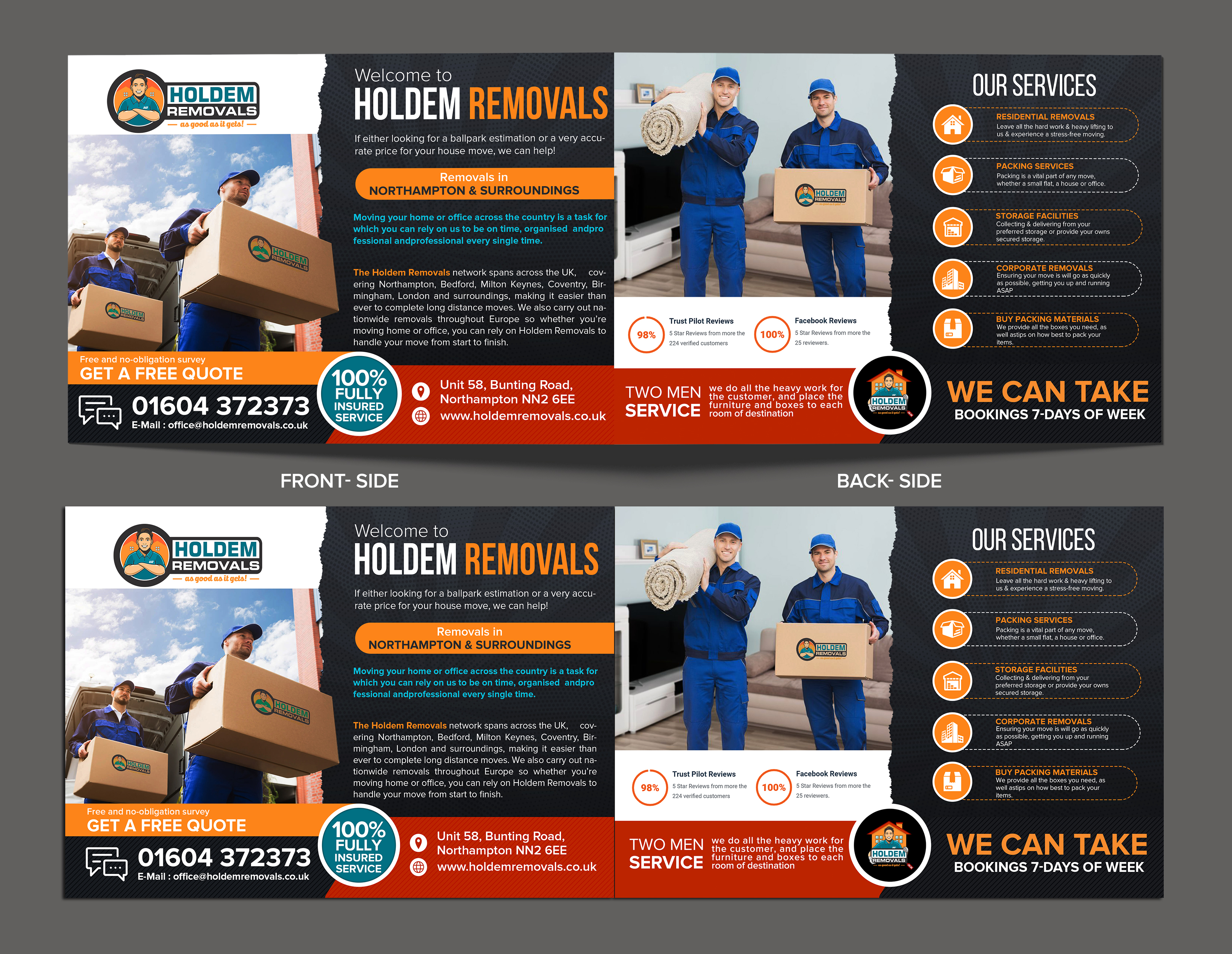 Flyer Design by SAI DESIGNS for Holdem Removals | Design #22887470